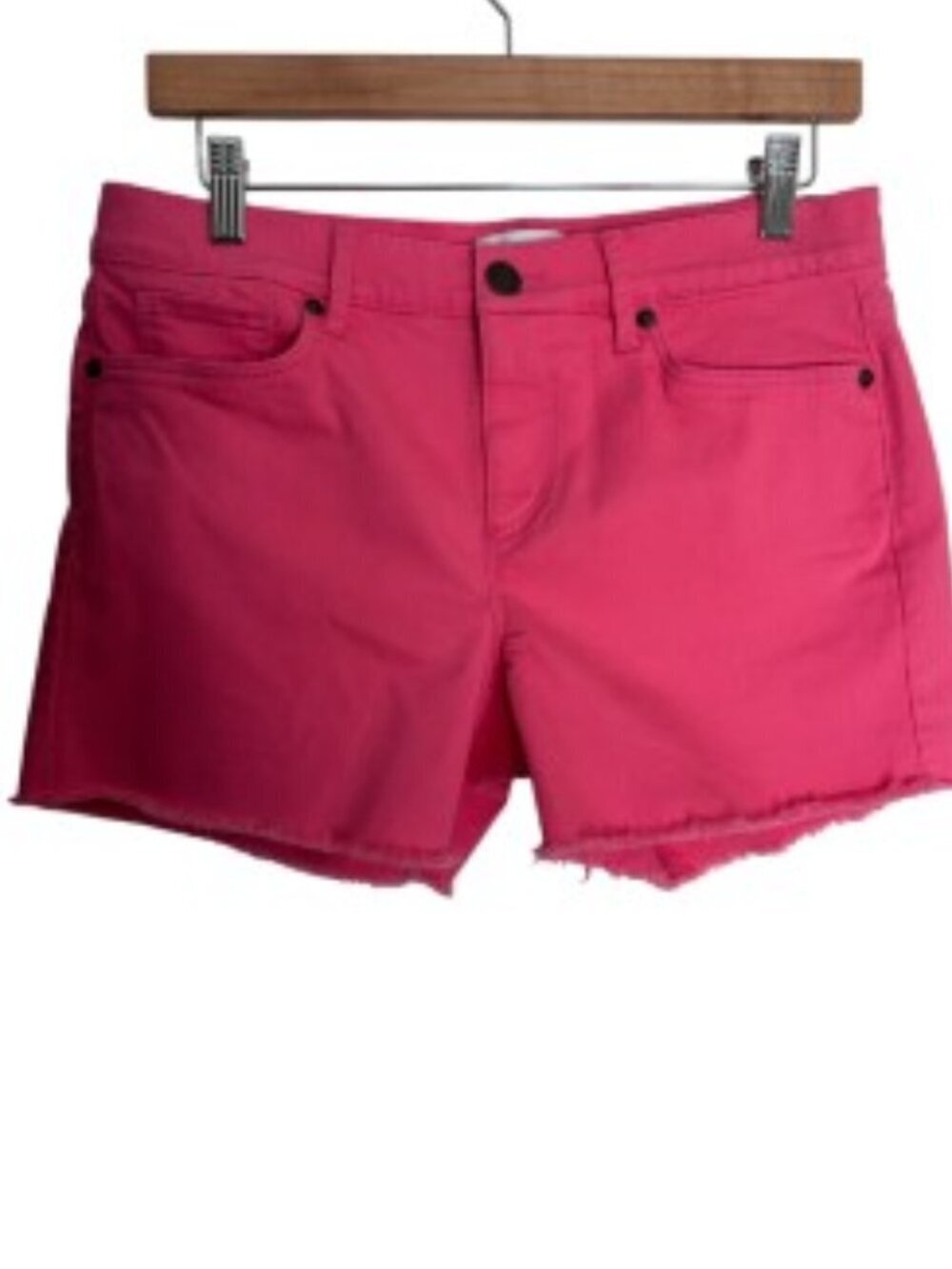 Loft Pink Cutoff Denim Shorts 2
